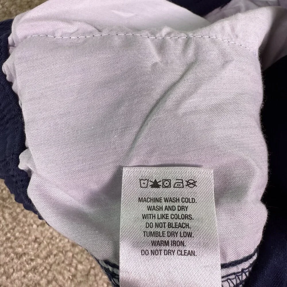 Gap Kids Boys Chino Shorts XL Blue Stretch Soft Twill Elastic Waist E917
